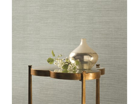 York Wallcoverings Ronald Redding 24 Karat Grey Silk Elegance Wallpaper