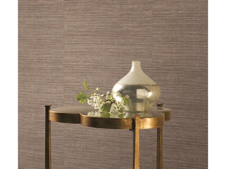 York Wallcoverings Ronald Redding 24 Karat Brown Red Silk Elegance Wallpaper