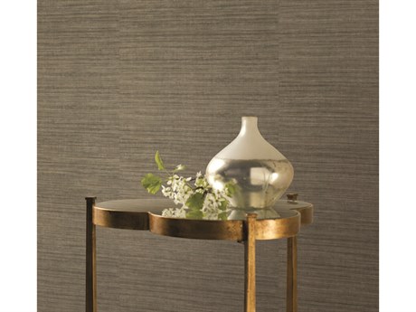 York Wallcoverings Ronald Redding 24 Karat Brown Black Silk Elegance Wallpaper