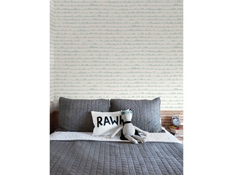 York Wallcoverings Magnolia Home Artful Prints & Patterns Mariner Blue Hill & Horizon Wallpaper