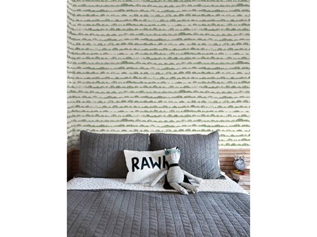 York Wallcoverings Magnolia Home Artful Prints & Patterns Green Hill & Horizon Wallpaper