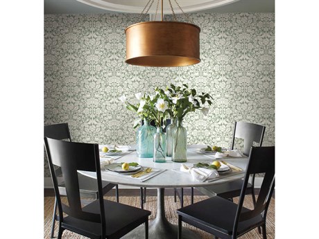 York Wallcoverings Magnolia Home Artful Prints & Patterns Green Fairy Tales Wallpaper