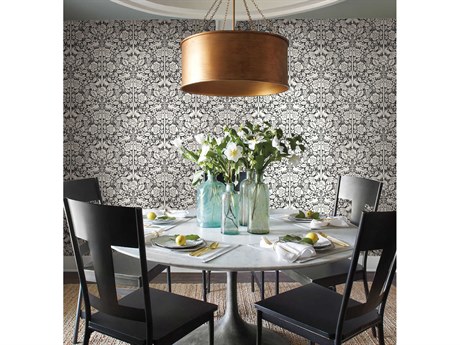 York Wallcoverings Magnolia Home Artful Prints & Patterns Black Fairy Tales Wallpaper