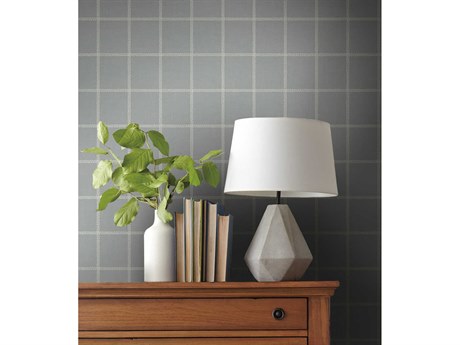 York Wallcoverings Magnolia Home Artful Prints & Patterns White / Grey Sunday Best Wallpaper