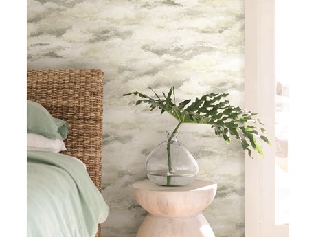 York Wallcoverings Mediterranean Tan Grey Plein Air Wallpaper