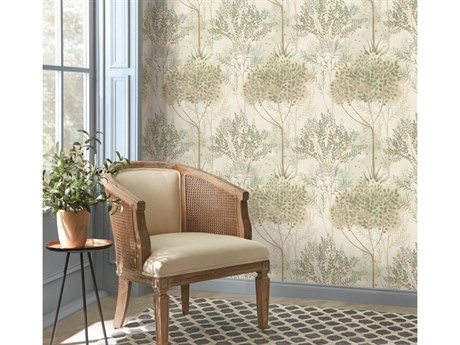 York Wallcoverings Mediterranean Beige Orchard Wallpaper