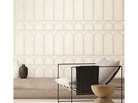 York Wallcoverings Mediterranean White Pearl Arches Wallpaper
