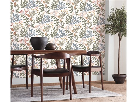 York Wallcoverings Mediterranean White Multi Eden Retreat Wallpaper