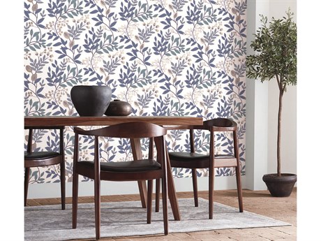 York Wallcoverings Mediterranean White Blue Eden Retreat Wallpaper
