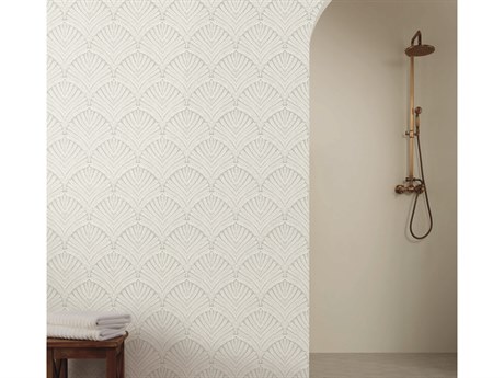 York Wallcoverings Mediterranean Green White Beachcomber Wallpaper