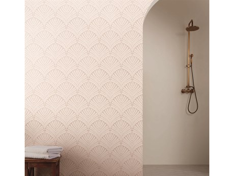 York Wallcoverings Mediterranean Light Pink Cream Beachcomber Wallpaper