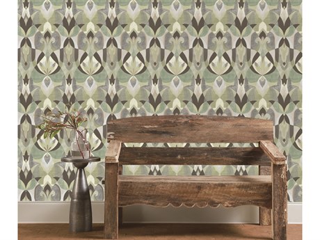York Wallcoverings Mediterranean Green Malta Wallpaper