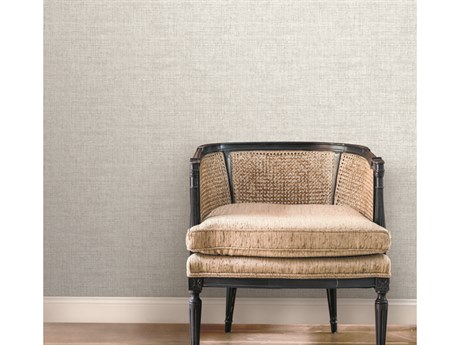 York Wallcoverings Mediterranean Grey Papyrus Weave Wallpaper