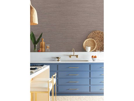 York Wallcoverings Natural Digest Brown Grass Roots Wallpaper