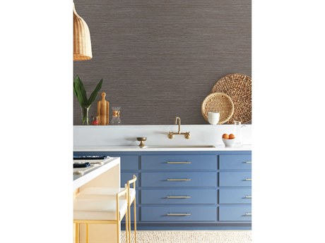 York Wallcoverings Natural Digest Brown Grass Roots Wallpaper