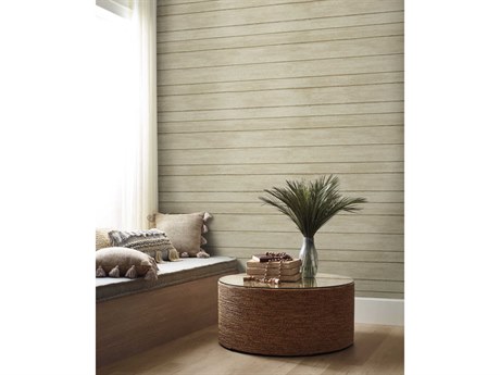 York Wallcoverings Natural Digest Beige Broad Side Wallpaper