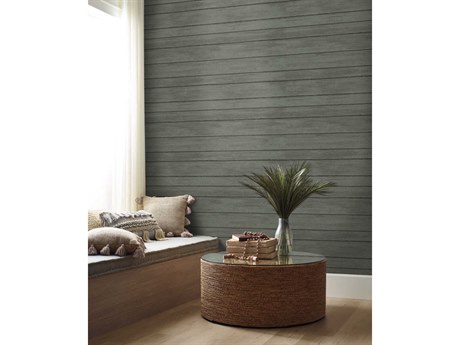 York Wallcoverings Natural Digest Black Broad Side Wallpaper