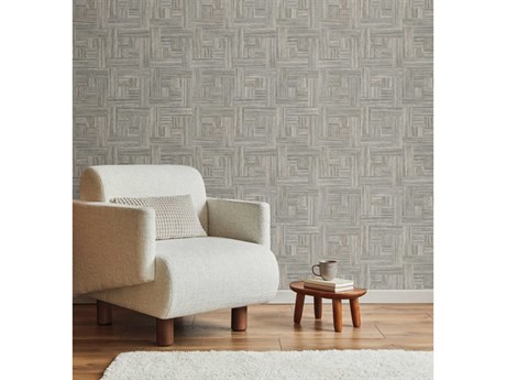 York Wallcoverings Natural Digest Brown Tesselle Wallpaper
