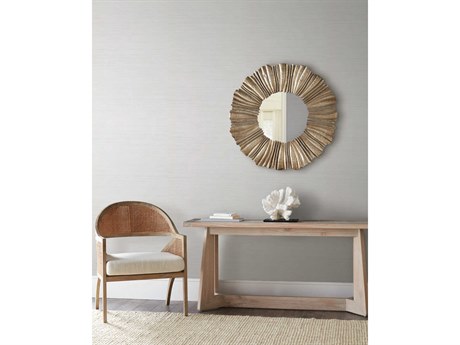 York Wallcoverings Natural Digest White Tasar Silk Wallpaper