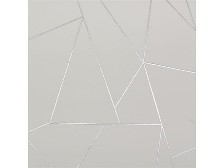 York Wallcoverings Antonina Vella Modern Metals White Silver Nazca Wallpaper