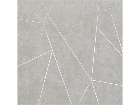 York Wallcoverings Antonina Vella Modern Metals Light Grey Silver Nazca Wallpaper