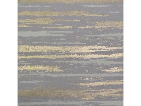 York Wallcoverings Antonina Vella Modern Metals Grey Gold Atmosphere Wallpaper