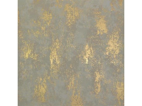 York Wallcoverings Antonina Vella Modern Metals Almond Gold Nebula Wallpaper