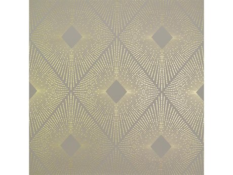 York Wallcoverings Antonina Vella Modern Metals Khaki Gold Harlowe Wallpaper