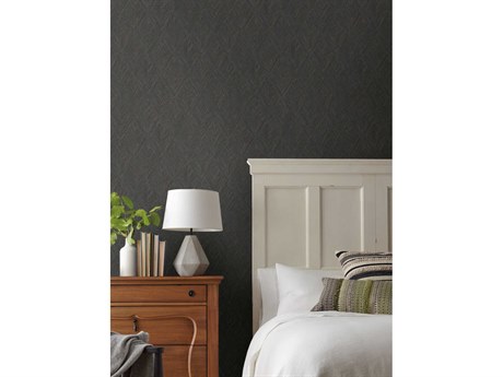 York Wallcoverings Magnolia Open Sheet Black Belmont Wallpaper