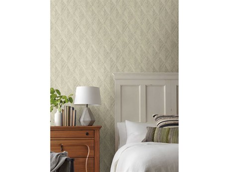 York Wallcoverings Magnolia Open Sheet Beige Belmont Wallpaper