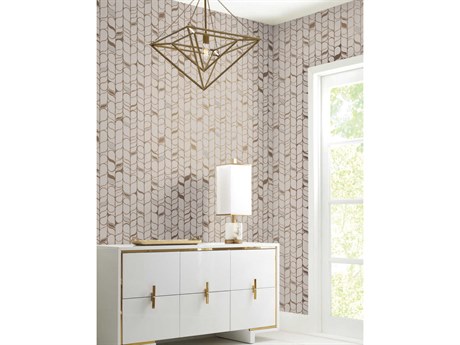 York Wallcoverings Modern Nature 2nd Edition Beige Gold Perfect Petals Wallpaper