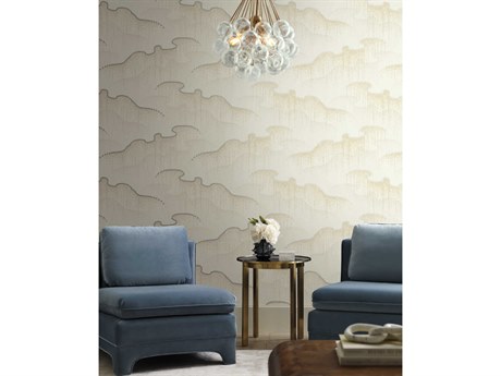 York Wallcoverings Modern Nature 2nd Edition Cream Moonlight Pearls Wallpaper