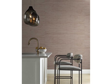 York Wallcoverings Modern Nature 2nd Edition Silver Tan Metallic Jute Wallpaper