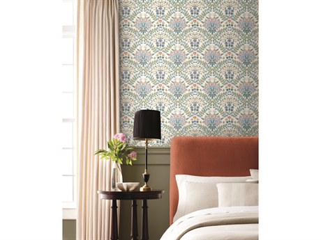 York Wallcoverings Rifle Paper Co. Second Edition White Green Bramble Wallpaper
