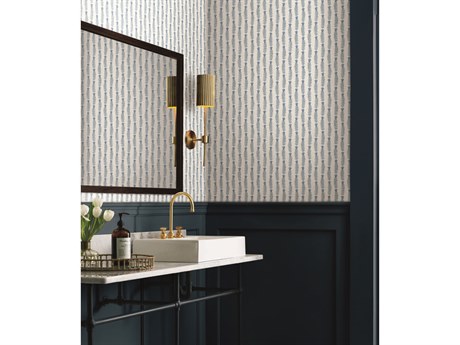 York Wallcoverings Rifle Paper Co. Second Edition White Blue Eden Wallpaper