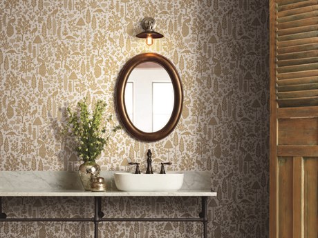 York Wallcoverings Rifle Paper Co. Second Edition Beige Menagerie Toile Wallpaper