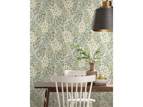 York Wallcoverings Rifle Paper Co. Second Edition Beige Green Wildwood Garden Wallpaper