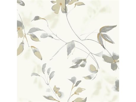 York Wallcoverings Best Sellers Tan Linden Flower Wallpaper