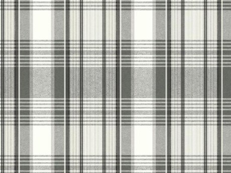 York Wallcoverings IBC 4 Black White, III Black Bartola Plaid Wallpaper