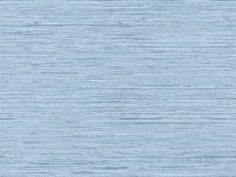 York Wallcoverings Best Sellers Light Blue Horizontal Grasscloth Wallpaper
