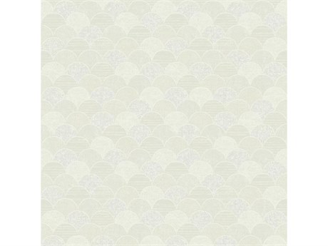 York Wallcoverings Antonina Vella Natural Opalescence Soft Neutral Mermaid Scales Wallpaper