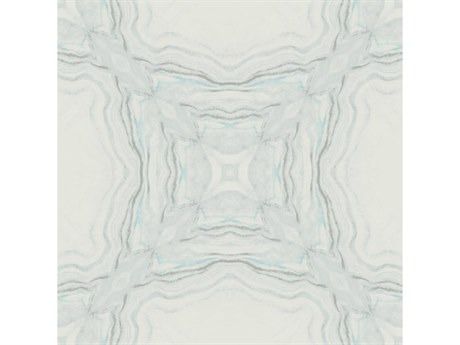 York Wallcoverings Antonina Vella Natural Opalescence Blue Metallic Stone Kaleidoscope Wallpaper