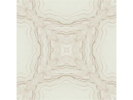 York Wallcoverings Antonina Vella Natural Opalescence Pink Metallic Stone Kaleidoscope Wallpaper