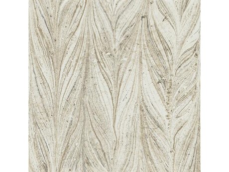 York Wallcoverings Antonina Vella Natural Opalescence Warm Neutral Ebru Marble Wallpaper