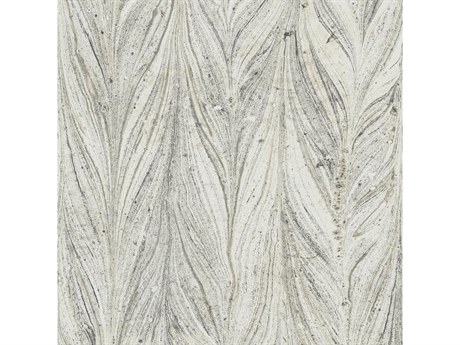 York Wallcoverings Antonina Vella Natural Opalescence Cool Grey Ebru Marble Wallpaper