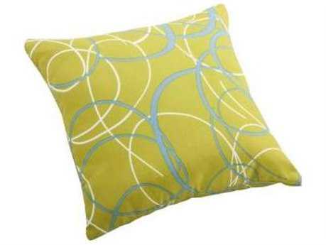 Zuo Outdoor Bunny Small Outdoor Pillow in Olive Green Base With Pattern