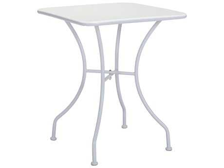Zuo Outdoor Oz Steel 23.6 Square Dining Table in White
