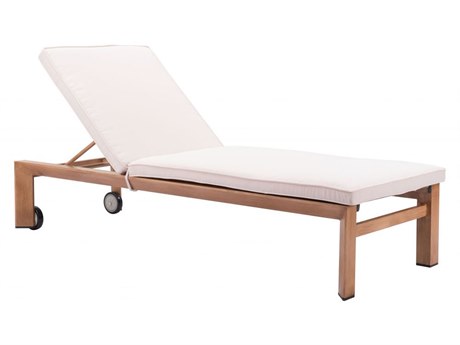 Zuo Outdoor Cozumel Lounge Chair Beige & Natural