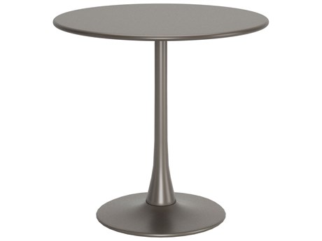 Zuo Outdoor Soleil Taupe Steel Round Dining Table