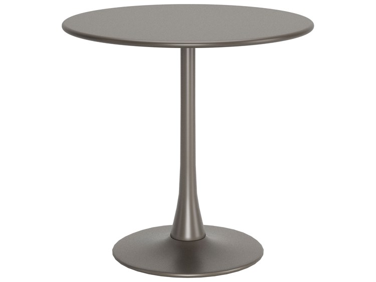 Zuo Outdoor Soleil Taupe Steel Round Dining Table